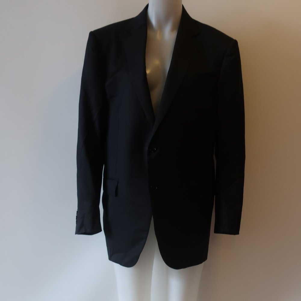 ERMENEGILDO ZEGNA "MICRONSPHERE" BLK BLAZER 54R*